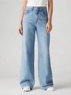 Levi’s Women’s High Rise Cinch Baggy Jeans - Invested Indigo Size 28x31 NWOT
